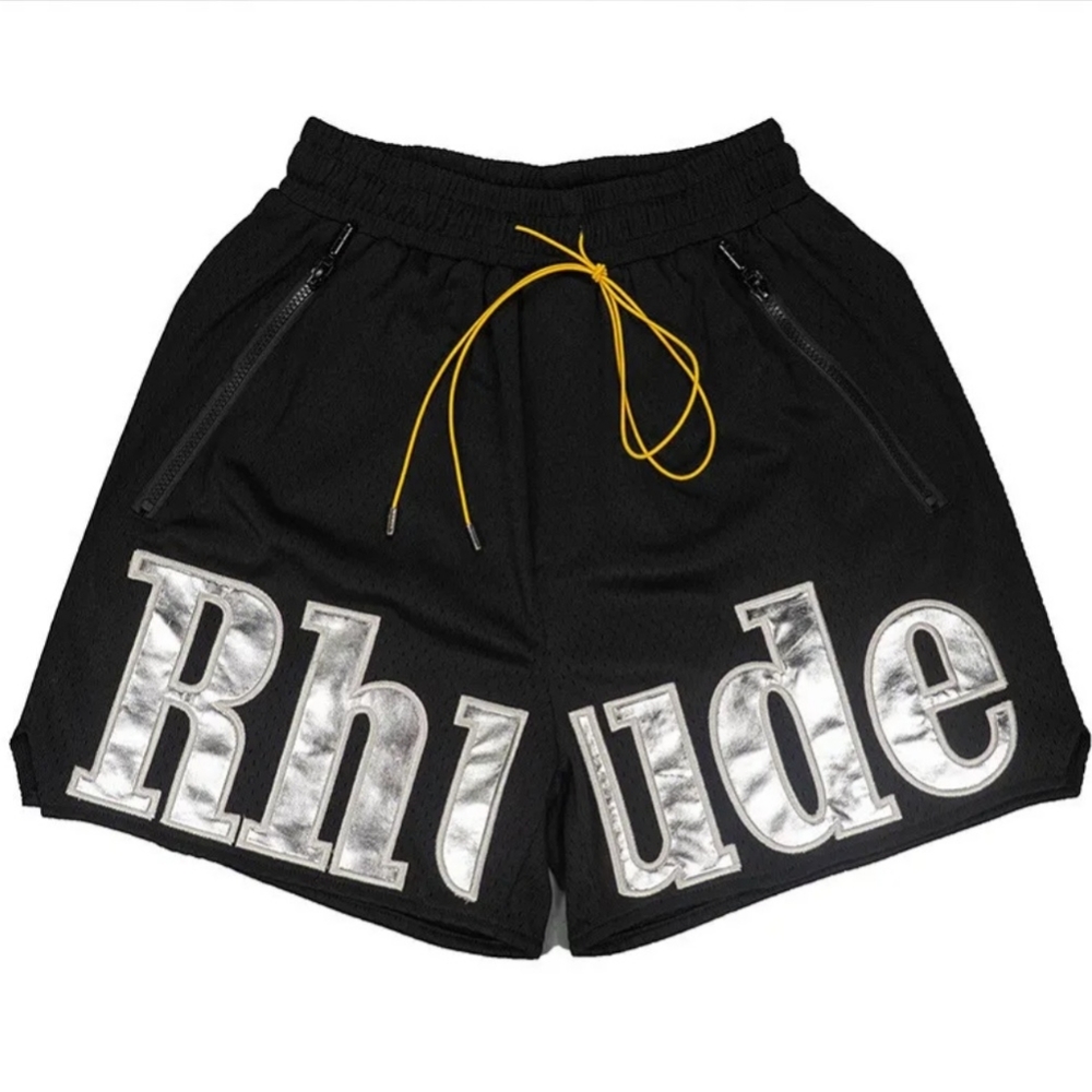 Rhude Mesh Logo Shorts